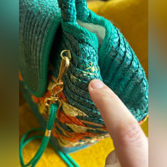 Incredible vintage straw purse - Picture 12 of 14